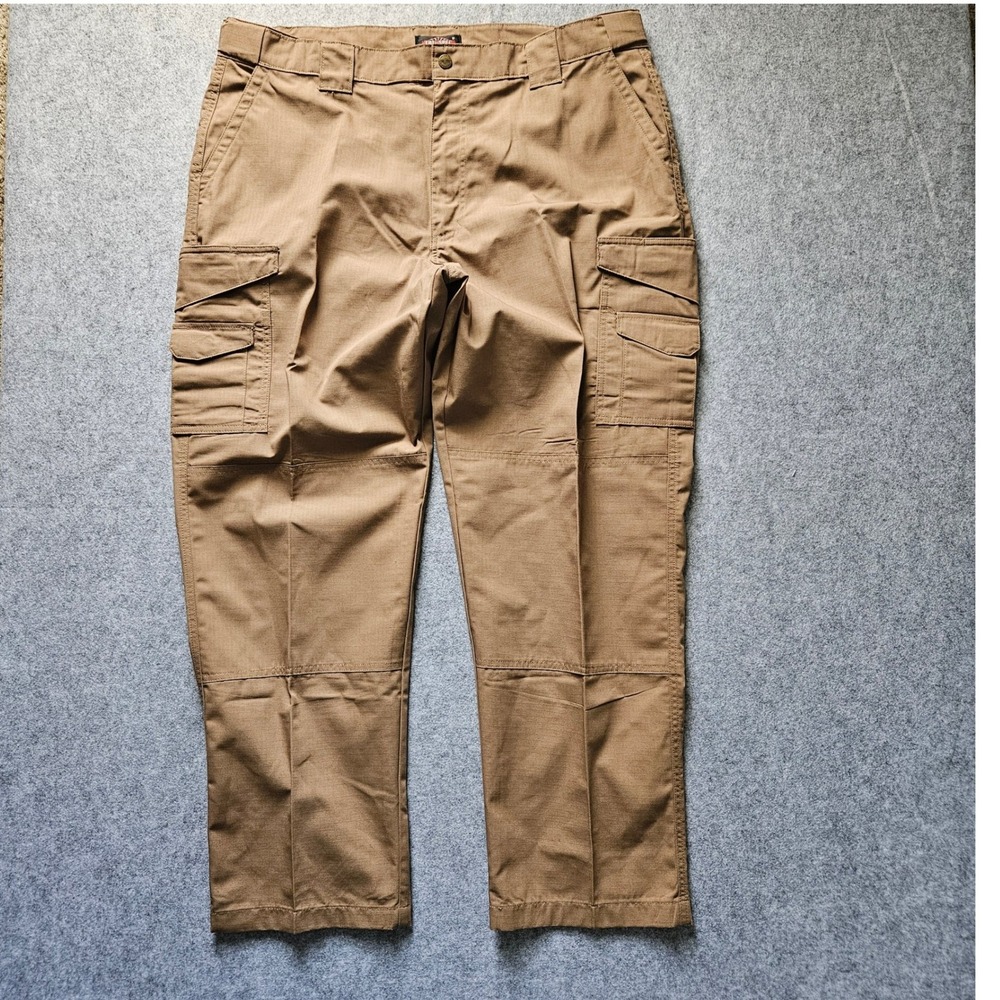 Tru-Spec 24-7 Series Mens Coyote Brown Ripstop Tactical Cargo Pants 42x32